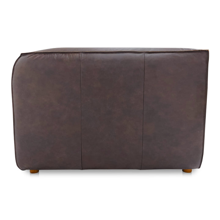 Moe's Home Collection - Form Corner Chair Espresso Brown Leather - XQ-1001-20 | American Home Furniture