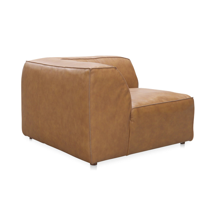 Moe's Home Collection - Form Corner Chair Sonoran Tan Leather - XQ-1001-40 | American Home Furniture