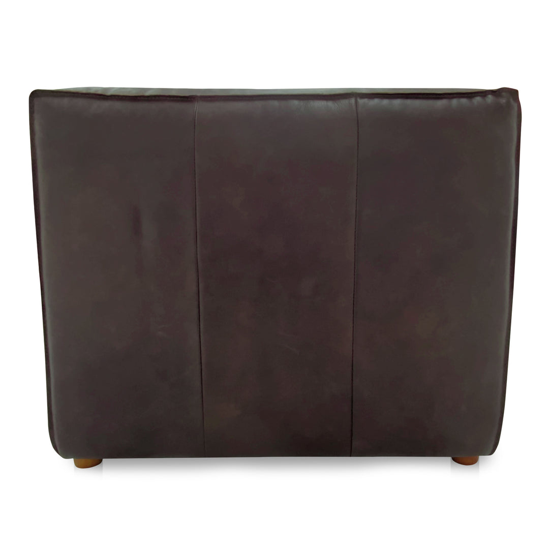 Moe's Home Collection - Form Slipper Chair Espresso Brown Leather - XQ-1002-20 | American Home Furniture