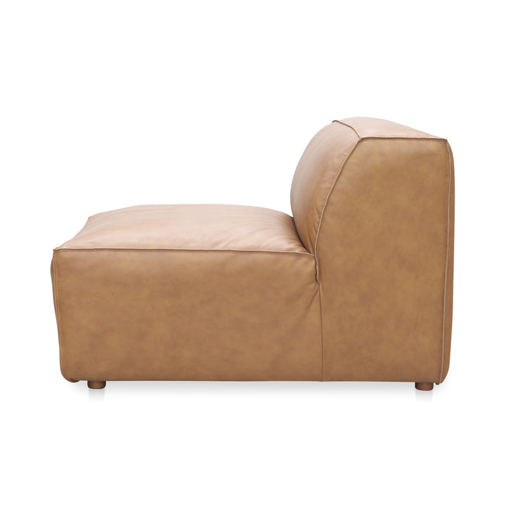 Moe's Home Collection - Form Slipper Chair Sonoran Tan Leather - XQ-1002-40 | American Home Furniture
