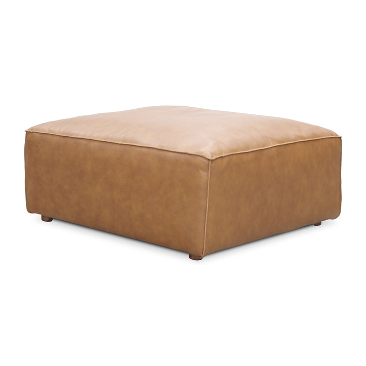 Moe's Home Collection - Form Ottoman Sonoran Tan Leather - XQ-1003-40 | American Home Furniture