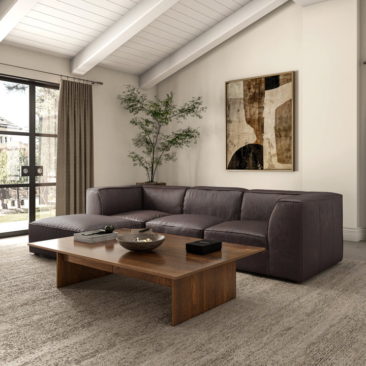 Moe's Home Collection - Form Lounge Modular Sectional Espresso Brown - XQ-1005-20 | American Home Furniture