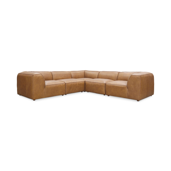 Moe's Home Collection - Form Classic L Modular Sectional Sonoran Tan Leather - XQ-1007-40 | American Home Furniture
