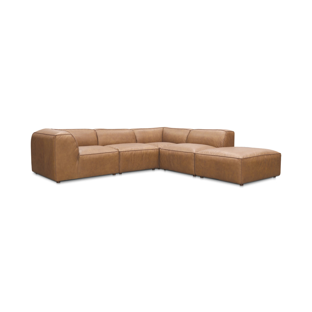Moe's Home Collection - Form Dream Modular Sectional Sonoran Tan Leather - XQ-1008-40 | American Home Furniture