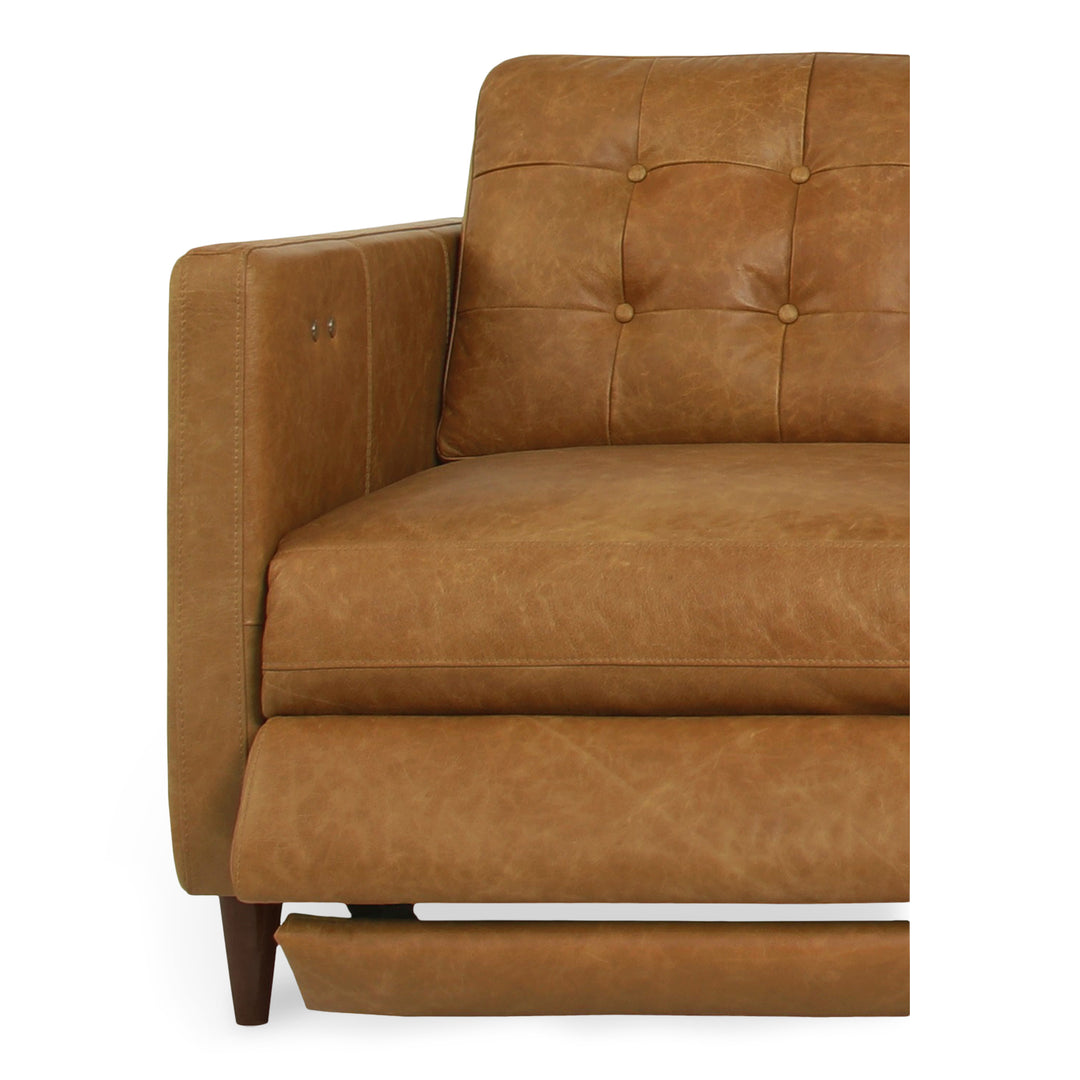 Moe's Home Collection - Bridgers Power Recliner Chair Tan Leather - XQ-1010-40 | American Home Furniture