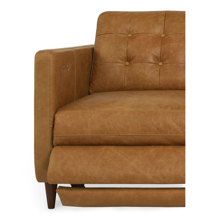 Moe's Home Collection - Bridgers Power Recliner Chair Tan Leather - XQ-1010-40 | American Home Furniture