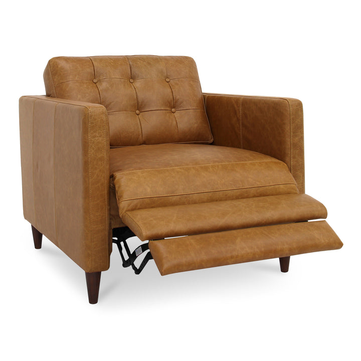 Moe's Home Collection - Bridgers Power Recliner Chair Tan Leather - XQ-1010-40 | American Home Furniture