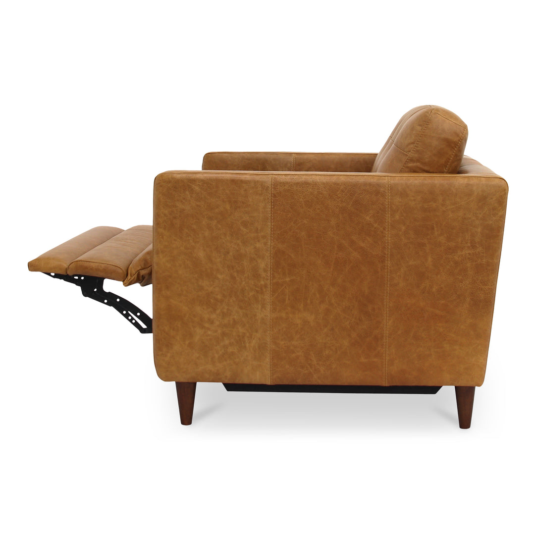 Moe's Home Collection - Bridgers Power Recliner Chair Tan Leather - XQ-1010-40 | American Home Furniture