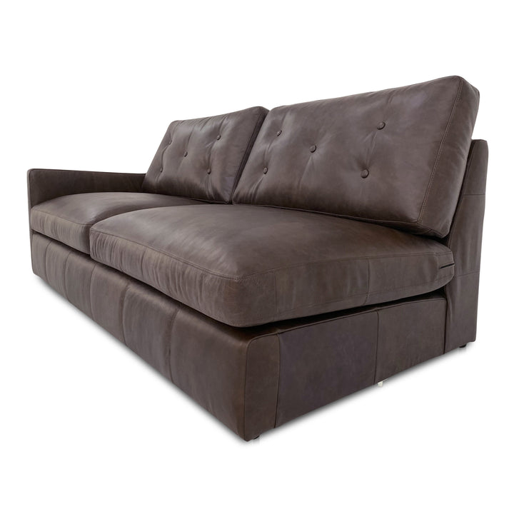 Moe's Home Collection - Thurlow Left Arm Facing Sofa Espresso Brown Leather - XQ-1016-20 | American Home Furniture