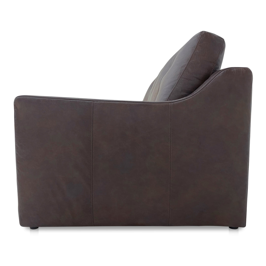 Moe's Home Collection - Thurlow Right Arm Facing Sofa Espresso Brown Leather - XQ-1017-20 | American Home Furniture