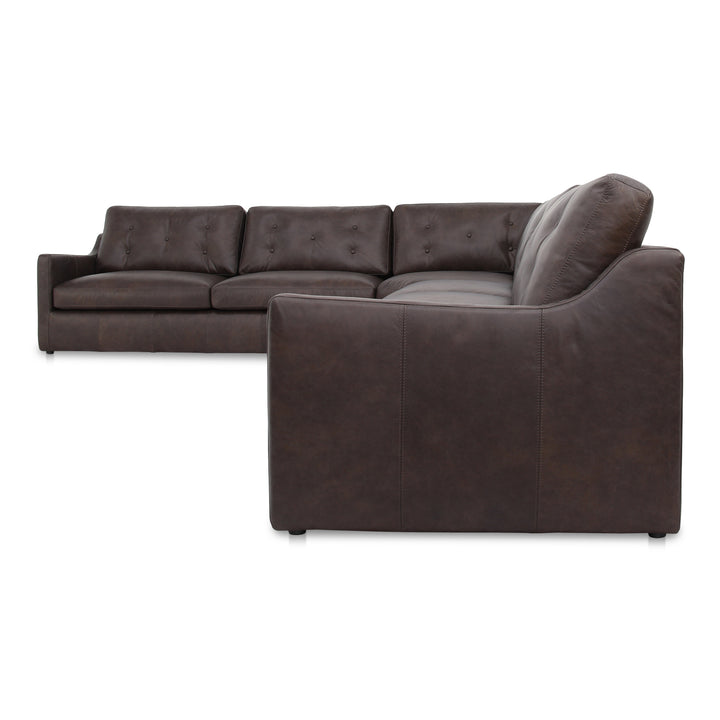 Moe's Home Collection - Thurlow Corner Modular Sectional Espresso Brown Leather - XQ-1020-20 | American Home Furniture