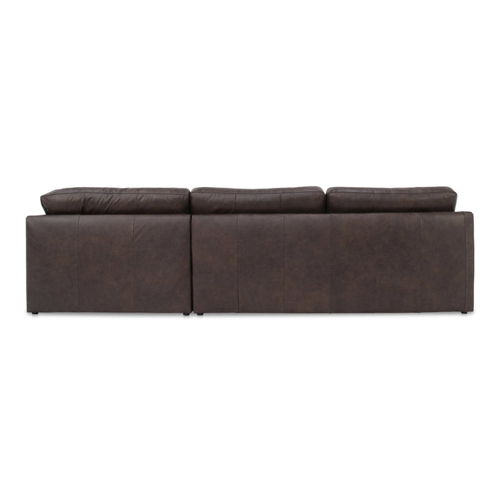 Moe's Home Collection - Thurlow 3 Piece Right Modular Sectional Espresso Brown Leather - XQ-1023-20 | American Home Furniture
