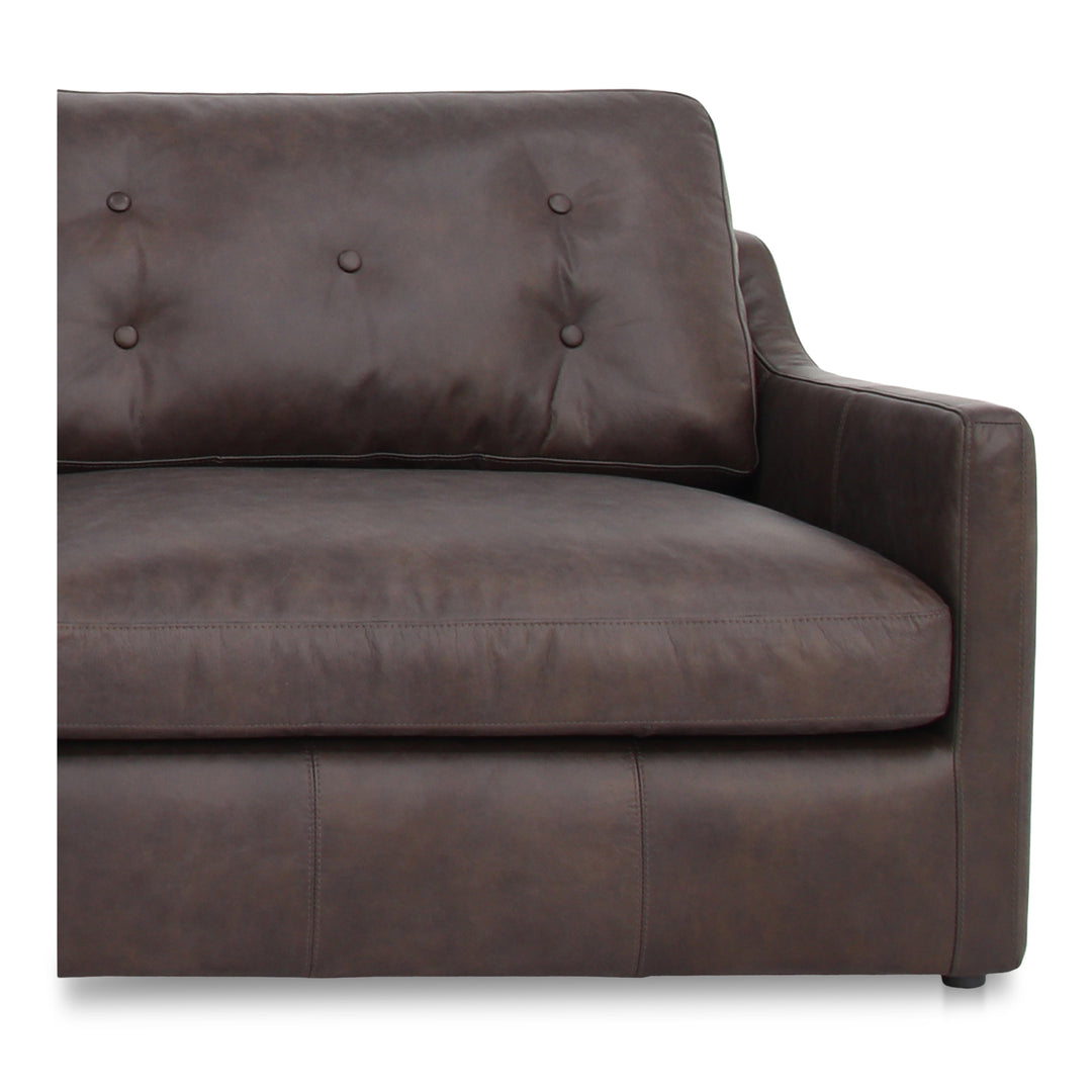 Moe's Home Collection - Thurlow 3 Piece Right Modular Sectional Espresso Brown Leather - XQ-1023-20 | American Home Furniture