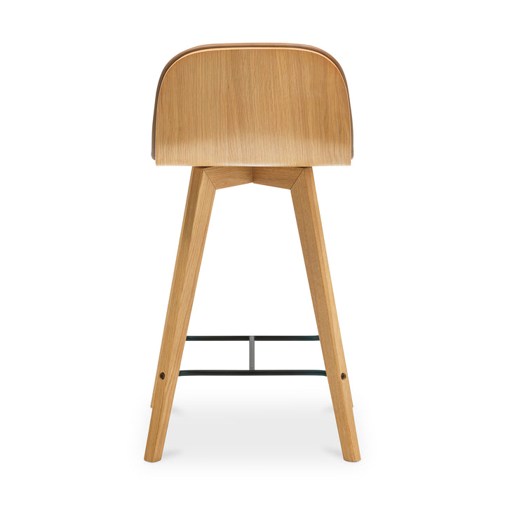 Moe's Home Collection - Napoli Leather Counter Stool Tan - YC-1020-40 | American Home Furniture