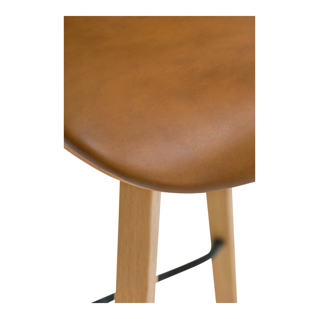 Moe's Home Collection - Napoli Leather Counter Stool Tan - YC-1020-40 | American Home Furniture