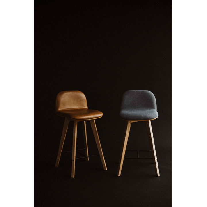 Moe's Home Collection - Napoli Leather Counter Stool Tan - YC-1020-40 | American Home Furniture