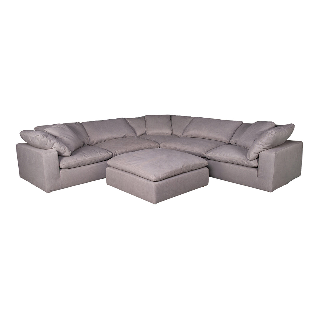 Moe's Home Collection - Clay Slipper Chair Performance Fabric Light Grey - YJ-1001-29 | American Home Furniture