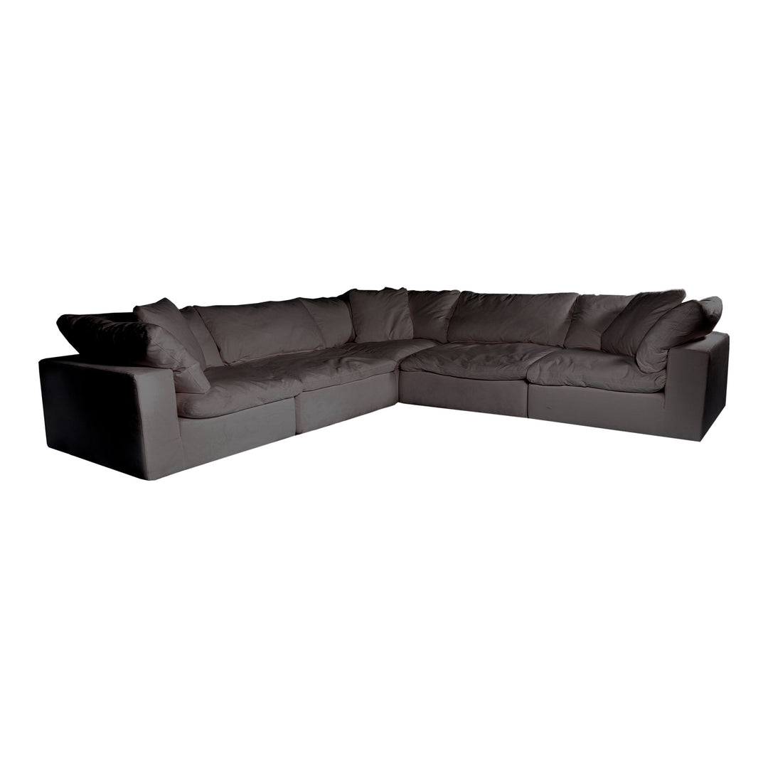 Clay Classic L Modular Sectional Performance Fabric Light Grey
