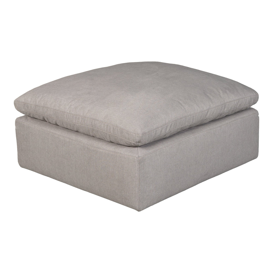 Terra Condo Ottoman Performance Fabric Light Grey