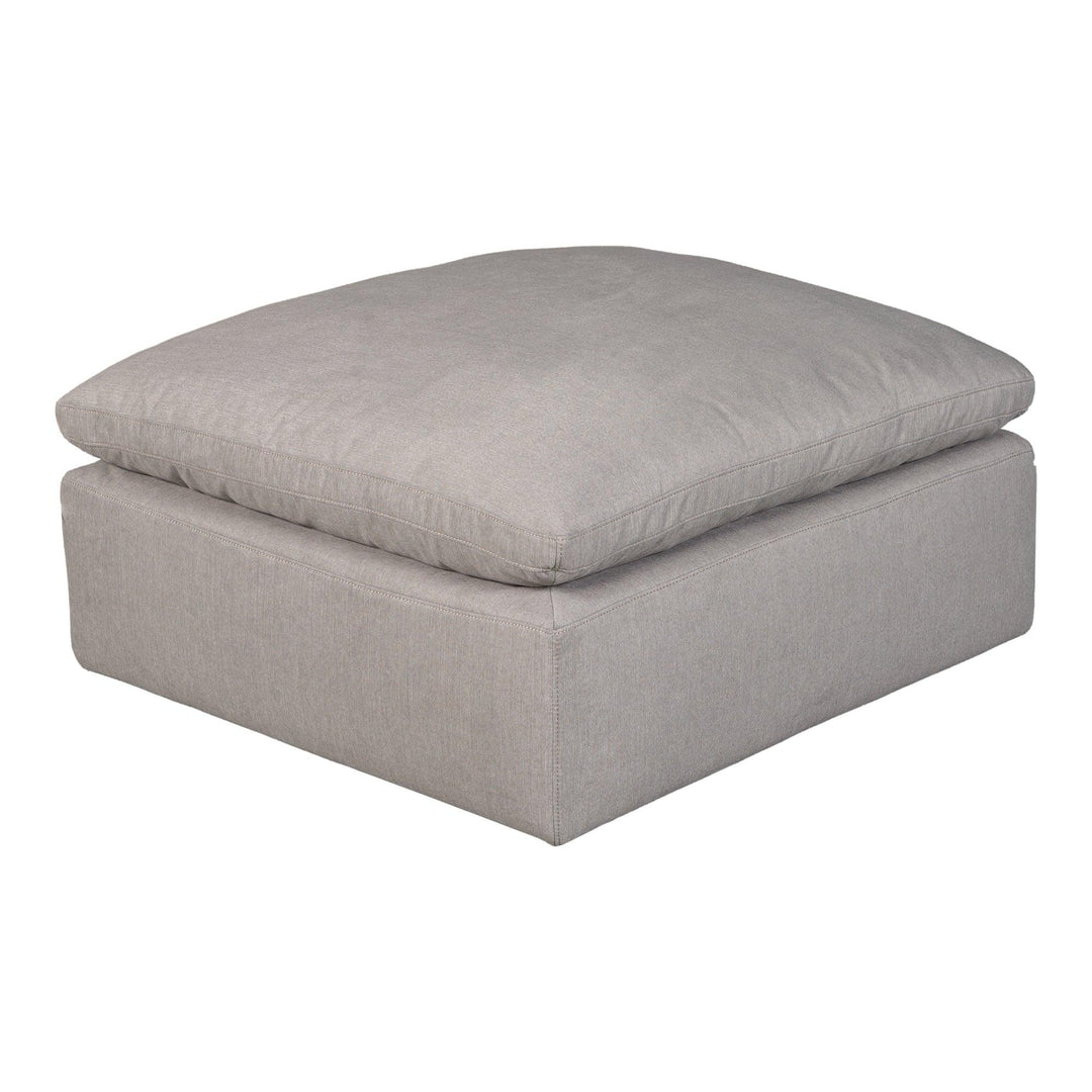 Terra Condo Ottoman Performance Fabric Light Grey