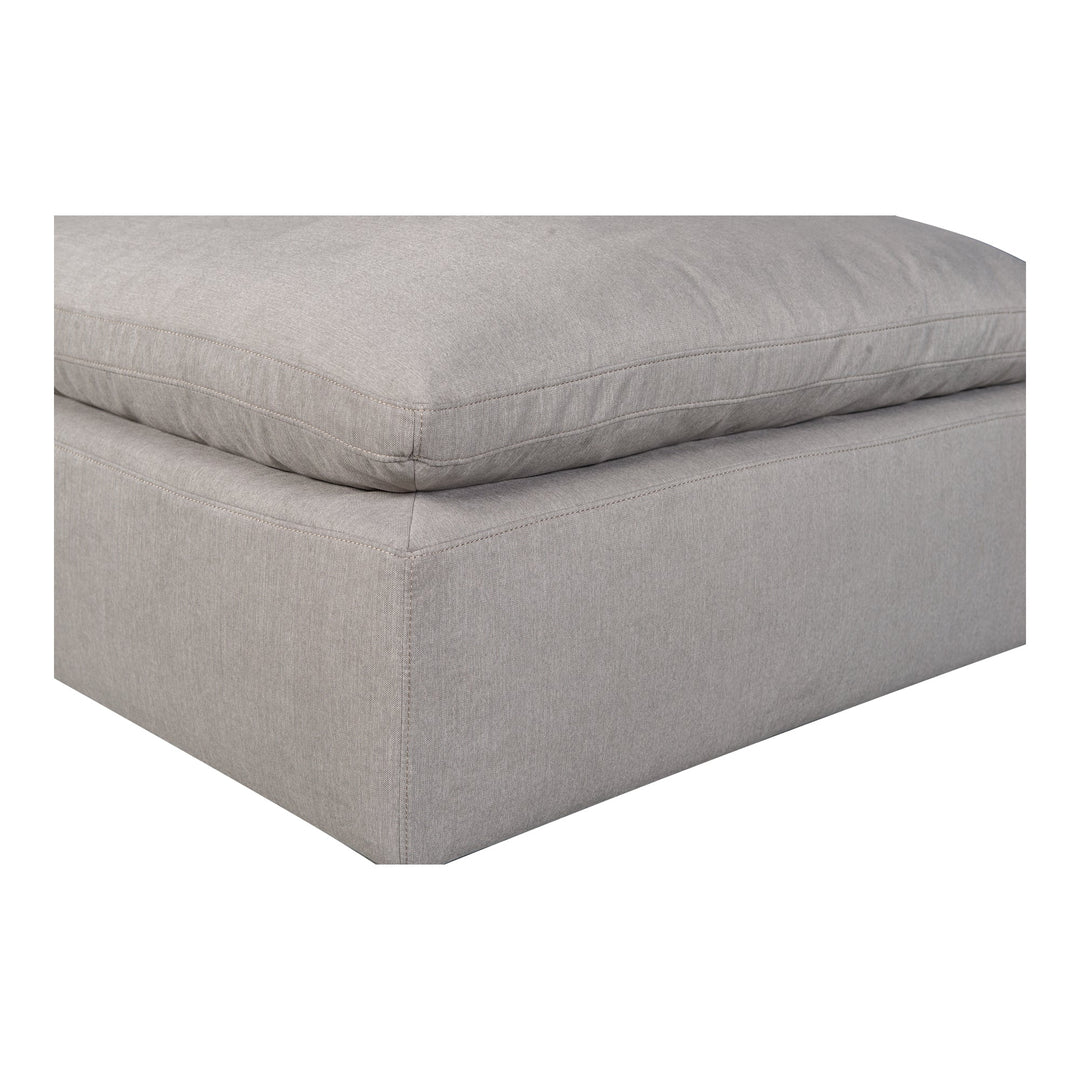 Terra Condo Ottoman Performance Fabric Light Grey
