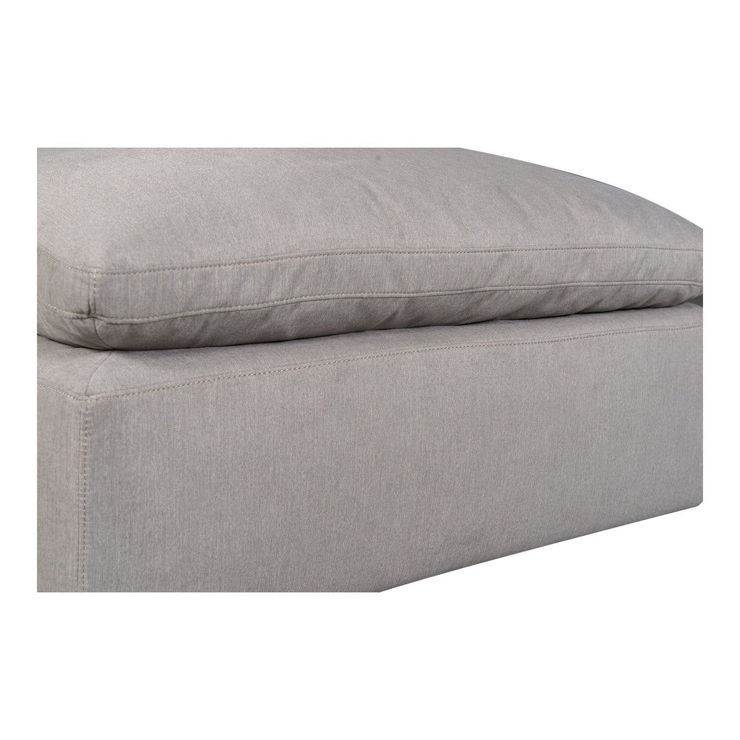 Terra Condo Ottoman Performance Fabric Light Grey