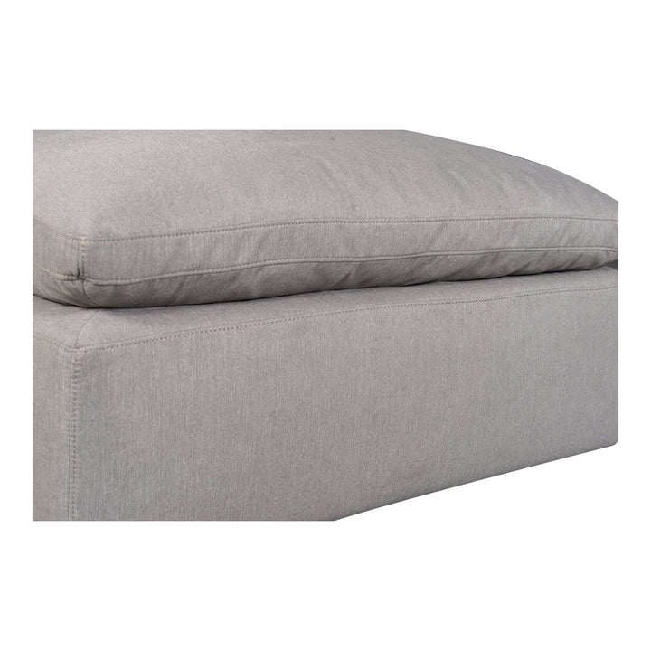 Terra Condo Ottoman Performance Fabric Light Grey