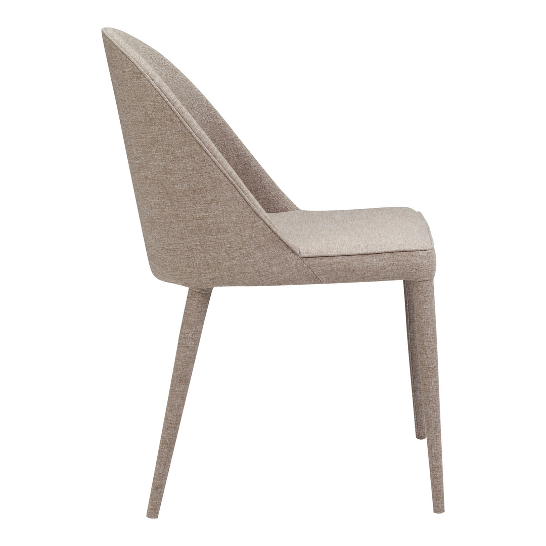 Moe's Home Collection - Burton Fabric Dining Chair Light Grey - Set of 2 - YM-1001-26 | American Home Furniture