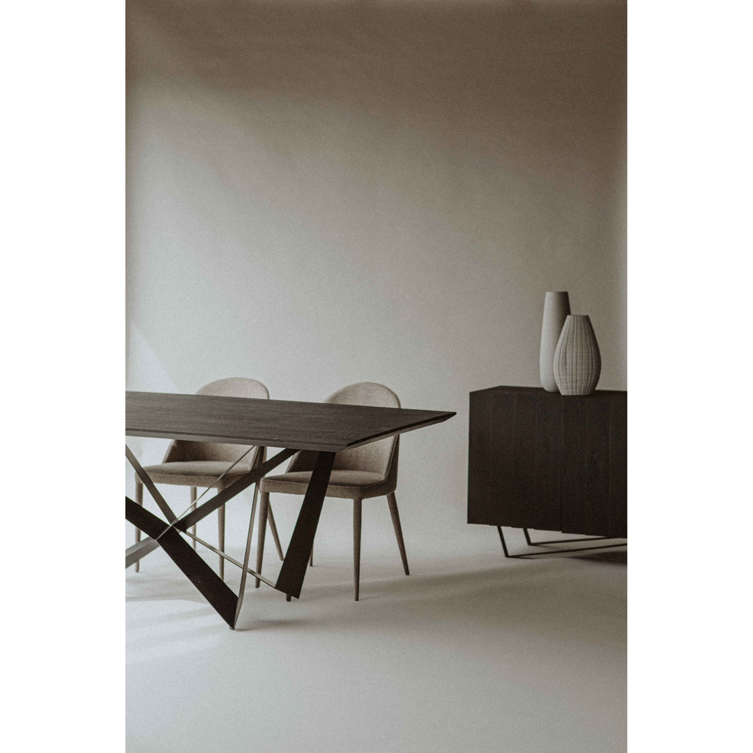 Moe's Home Collection - Burton Fabric Dining Chair Light Grey - Set of 2 - YM-1001-26 | American Home Furniture