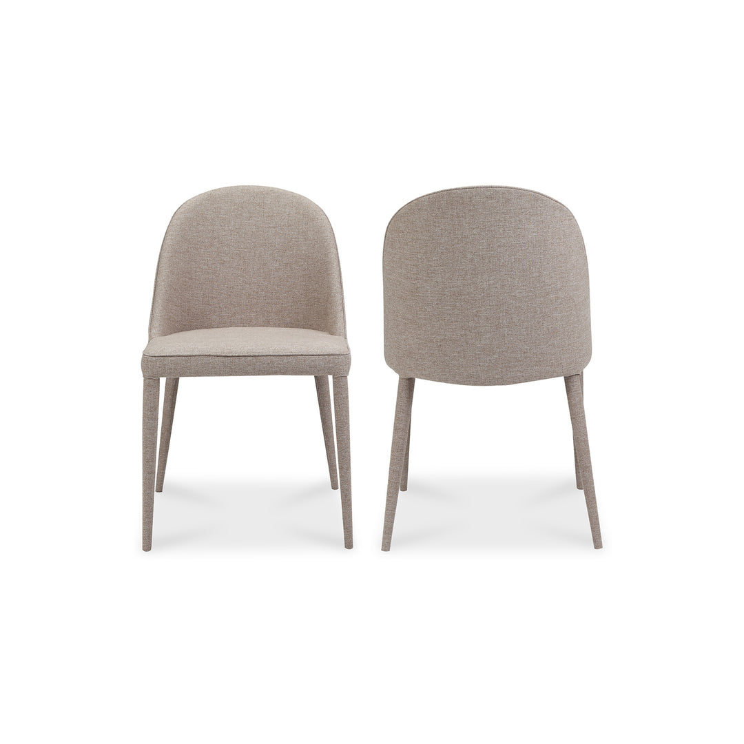 Moe's Home Collection - Burton Fabric Dining Chair Light Grey - Set of 2 - YM-1001-26 | American Home Furniture
