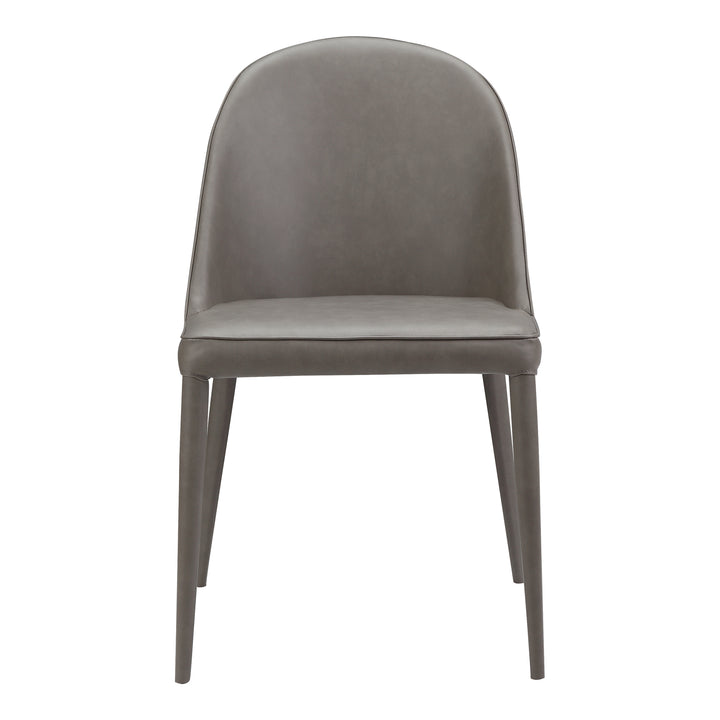 Moe's Home Collection - Burton Dining Chair Grey Vegan Leather - Set of 2 - YM-1002-26 | American Home Furniture