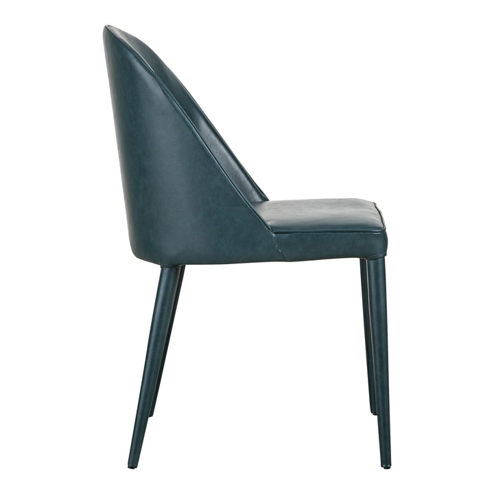 Burton Dining Chair Dark Teal Vegan Leather - Set of 2