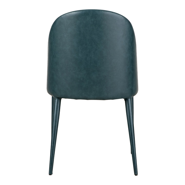 Moe's Home Collection - Burton Dining Chair Dark Teal Vegan Leather - Set of 2 - YM-1002-36 | American Home Furniture