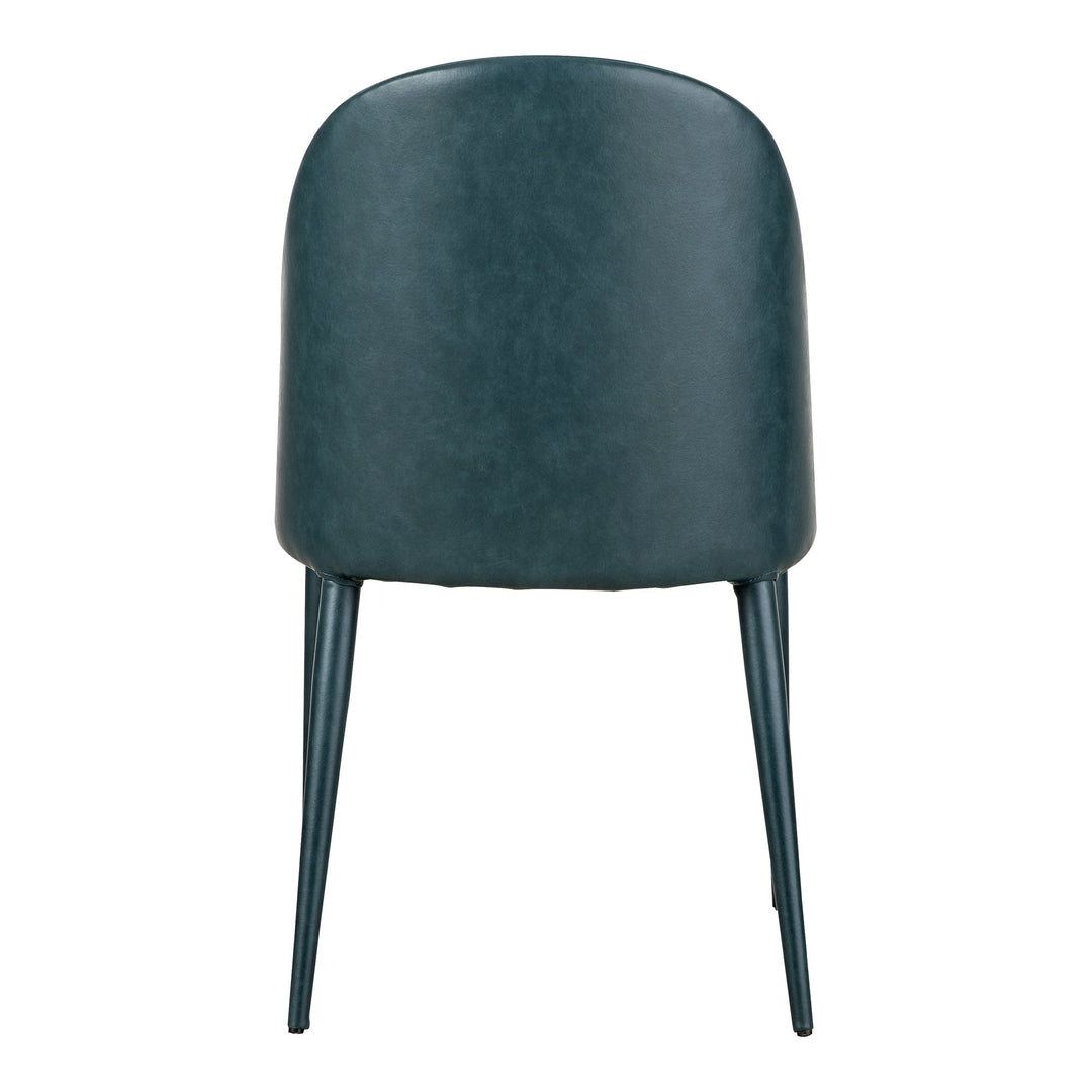 Burton Dining Chair Dark Teal Vegan Leather - Set of 2