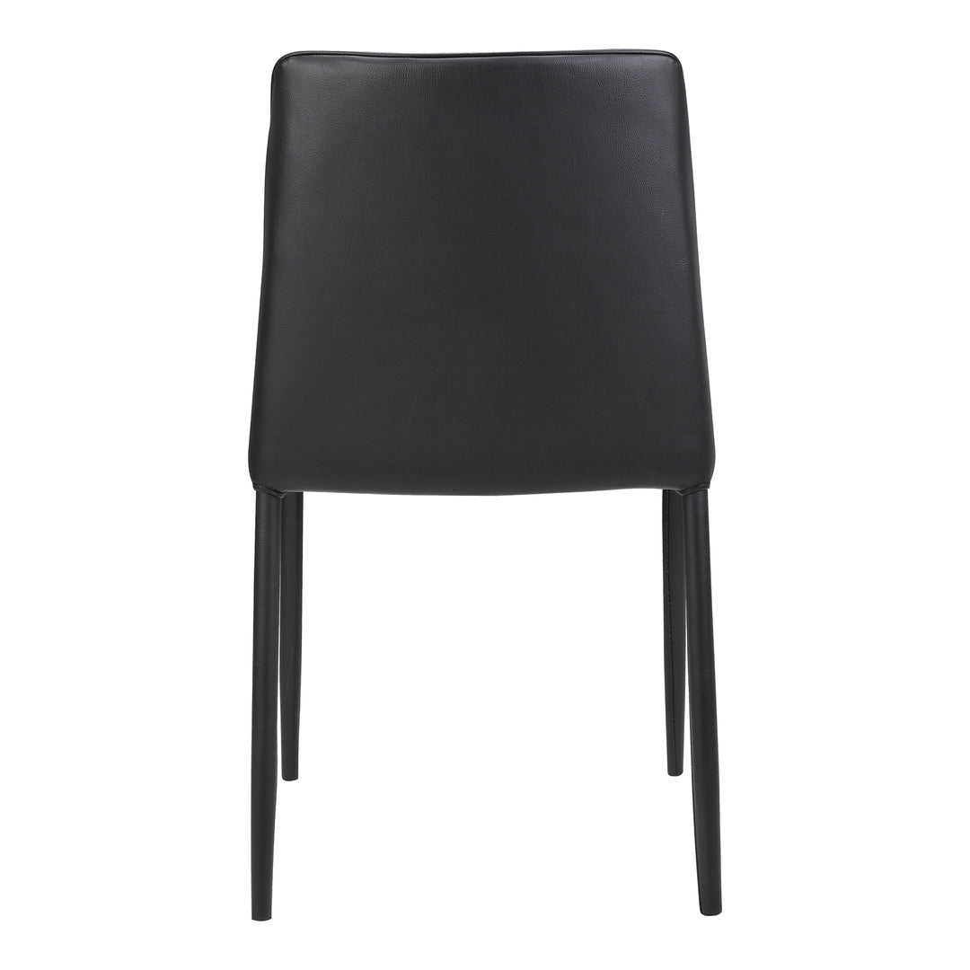 Moe's Home Collection - Nora Dining Chair Black Vegan Leather - Set of 2 - YM-1004-29 | American Home Furniture