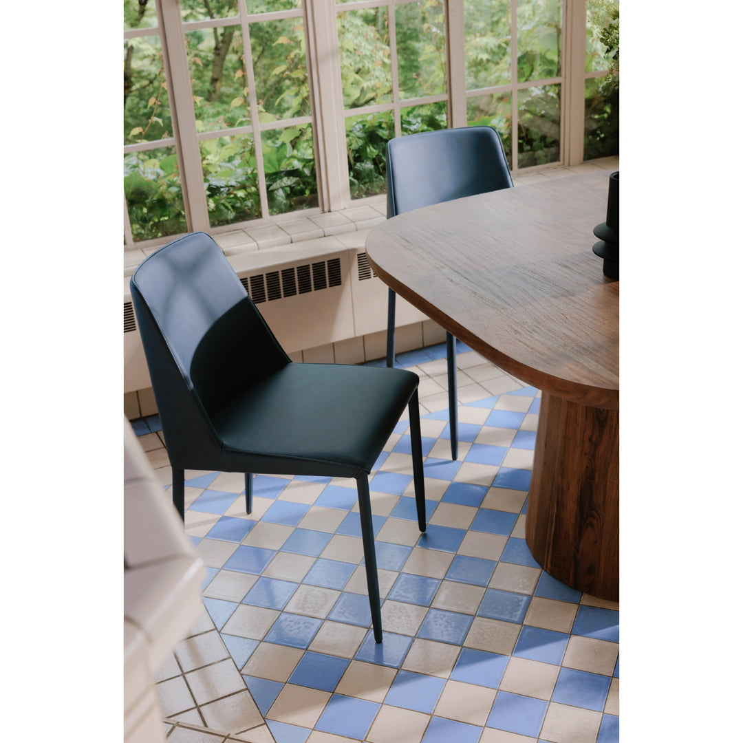 Moe's Home Collection - Nora Dining Chair Ocean Cavern Grey Vegan Leather - Set of 2 - YM-1004-41 | American Home Furniture
