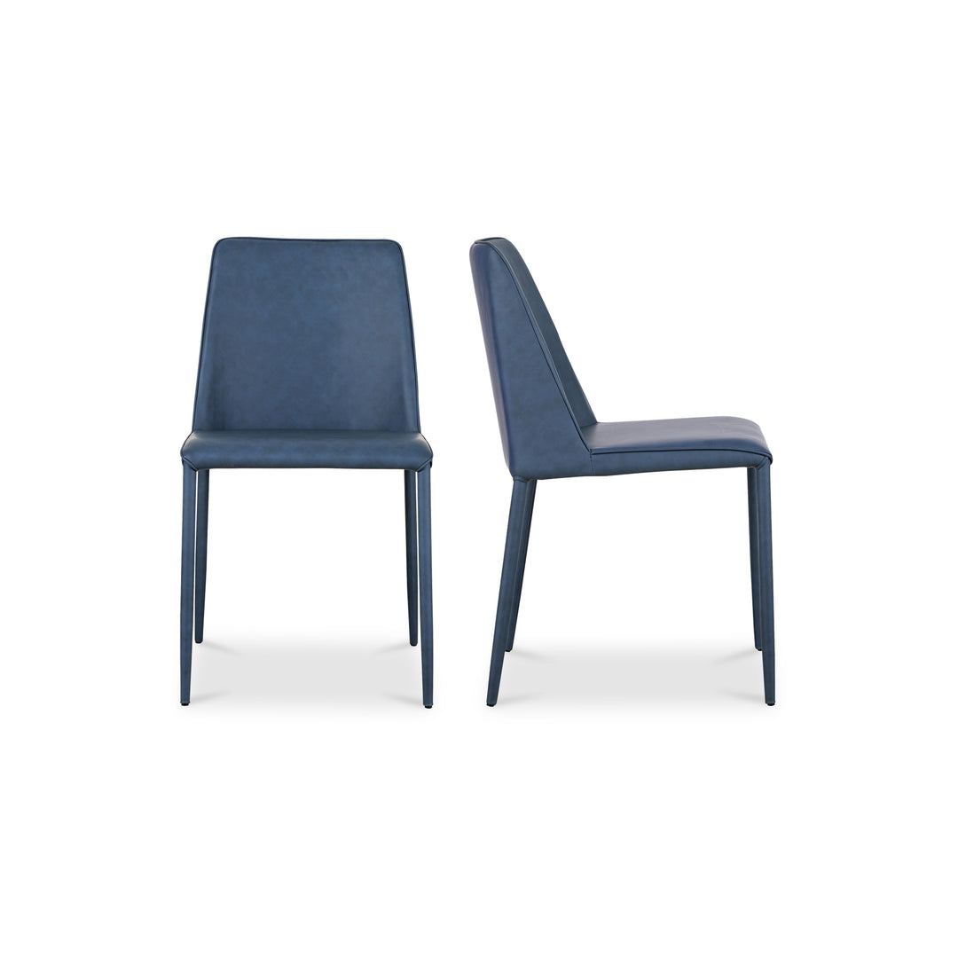 Moe's Home Collection - Nora Dining Chair Ocean Cavern Grey Vegan Leather - Set of 2 - YM-1004-41 | American Home Furniture