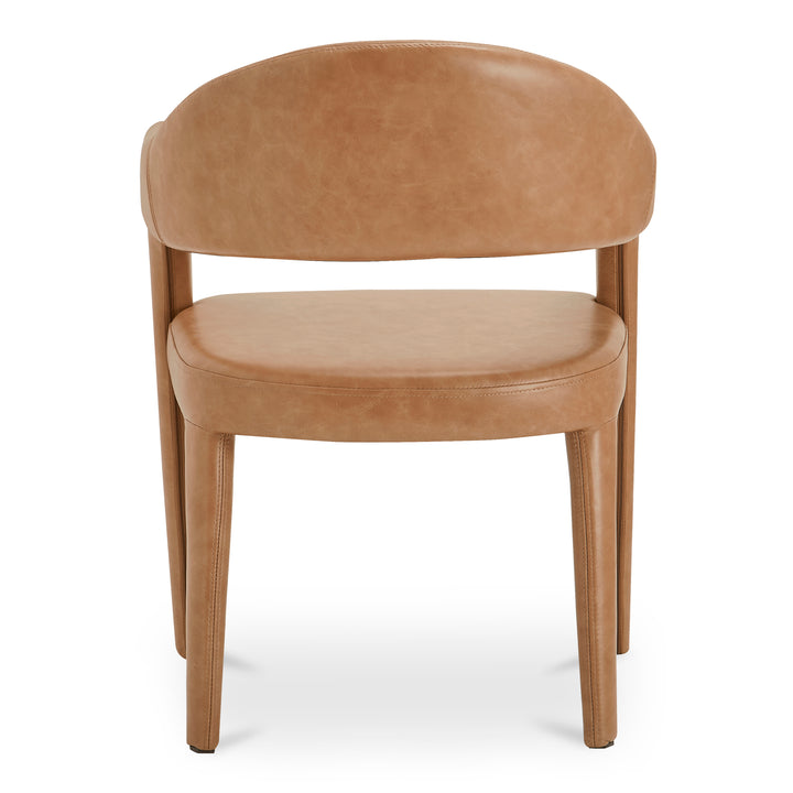 Moe's Home Collection - Martens Dining Chair Brown Leather - Set of 2 - YM-1009-03 | American Home Furniture