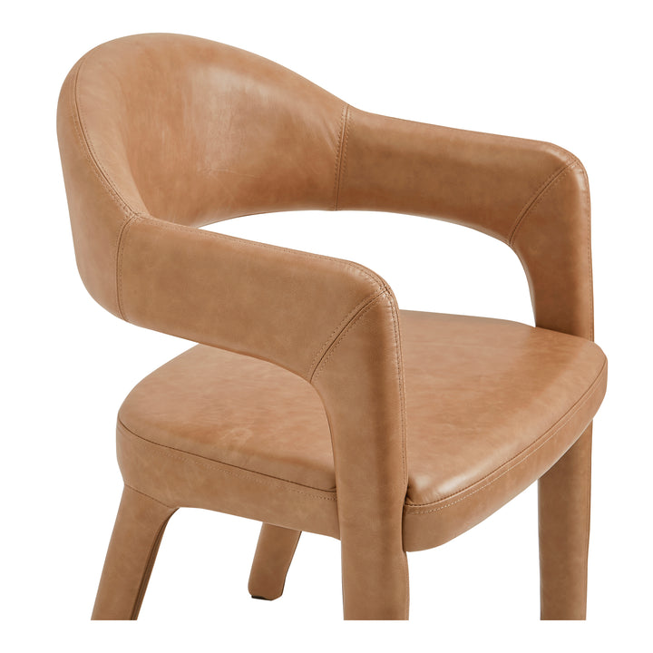 Moe's Home Collection - Martens Dining Chair Brown Leather - Set of 2 - YM-1009-03 | American Home Furniture