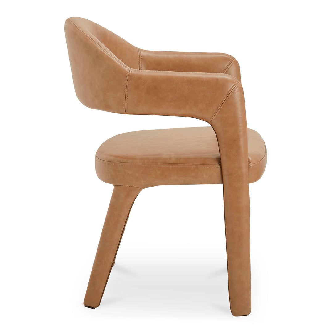 Moe's Home Collection - Martens Dining Chair Brown Leather - Set of 2 - YM-1009-03 | American Home Furniture