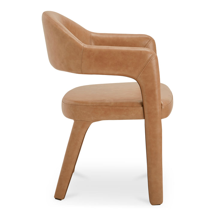 Moe's Home Collection - Martens Dining Chair Brown Leather - Set of 2 - YM-1009-03 | American Home Furniture