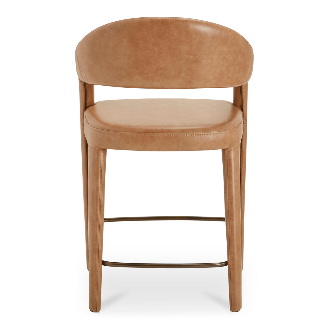 Moe's Home Collection - Martens Counter Stool Brown Leather - YM-1010-03 | American Home Furniture