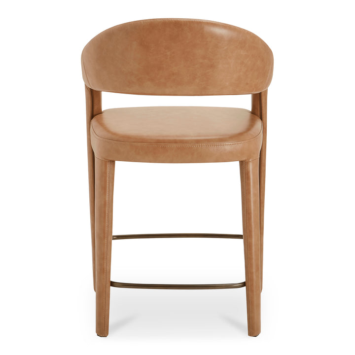 Moe's Home Collection - Martens Counter Stool Brown Leather - YM-1010-03 | American Home Furniture