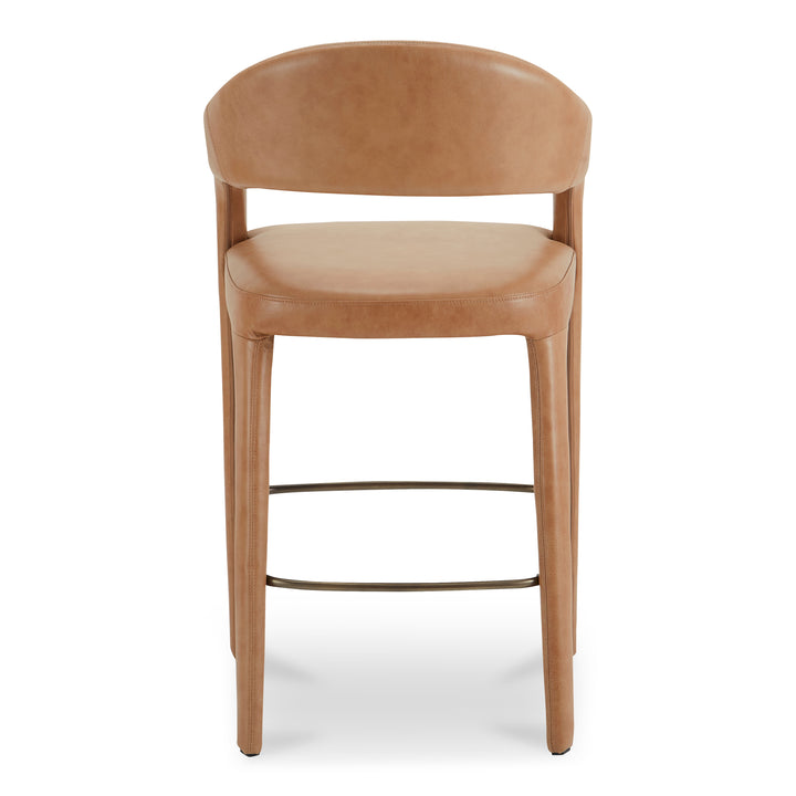 Moe's Home Collection - Martens Bar Stool Brown Leather - YM-1011-03 | American Home Furniture