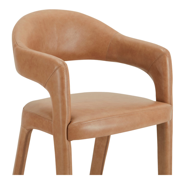 Moe's Home Collection - Martens Bar Stool Brown Leather - YM-1011-03 | American Home Furniture