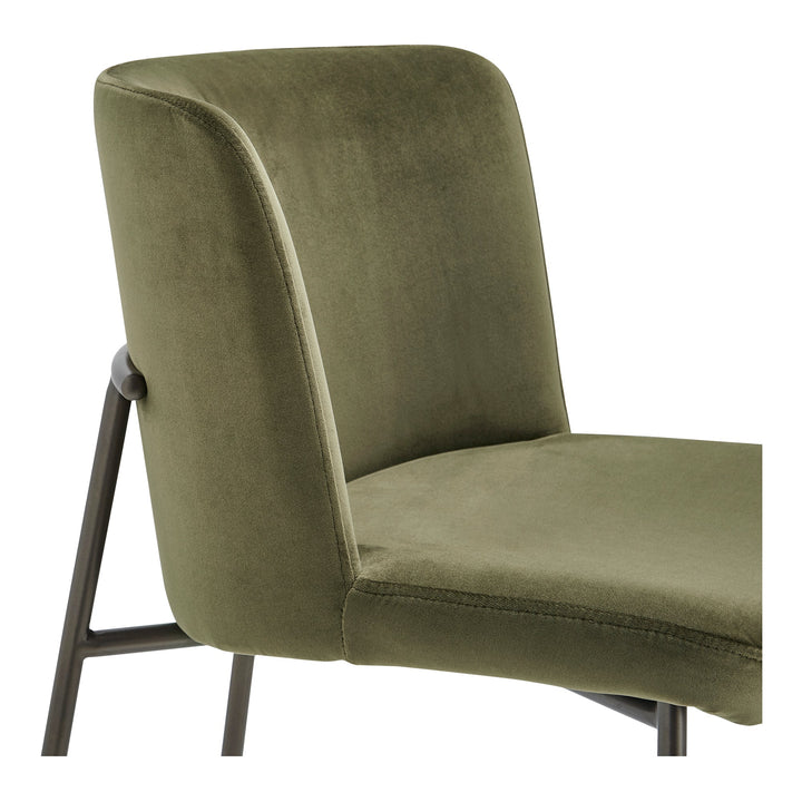 Early Counter Stool Faux Green Mohair - Set of 2