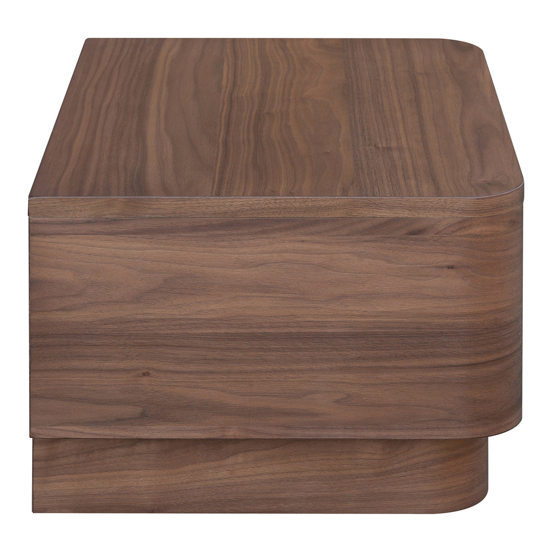 Moe's Home Collection - Round Off Nightstand Walnut - YR-1001-03 | American Home Furniture