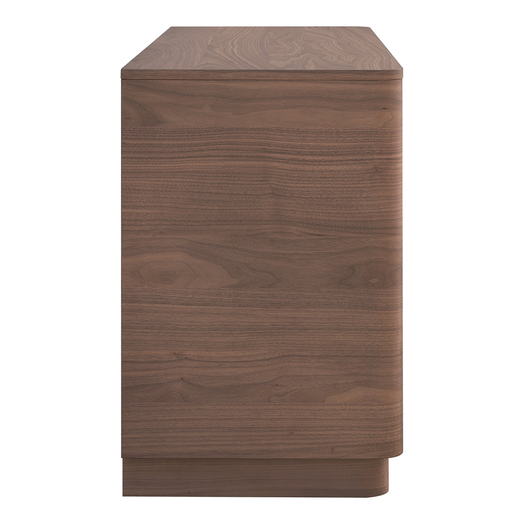 Moe's Home Collection - Round Off Dresser Walnut - YR-1003-03 | American Home Furniture