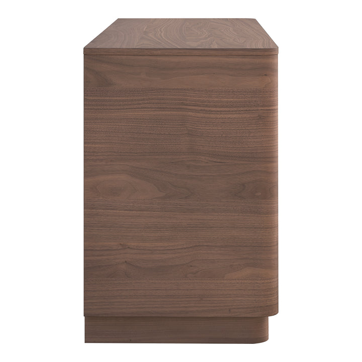 Moe's Home Collection - Round Off Dresser Walnut - YR-1003-03 | American Home Furniture