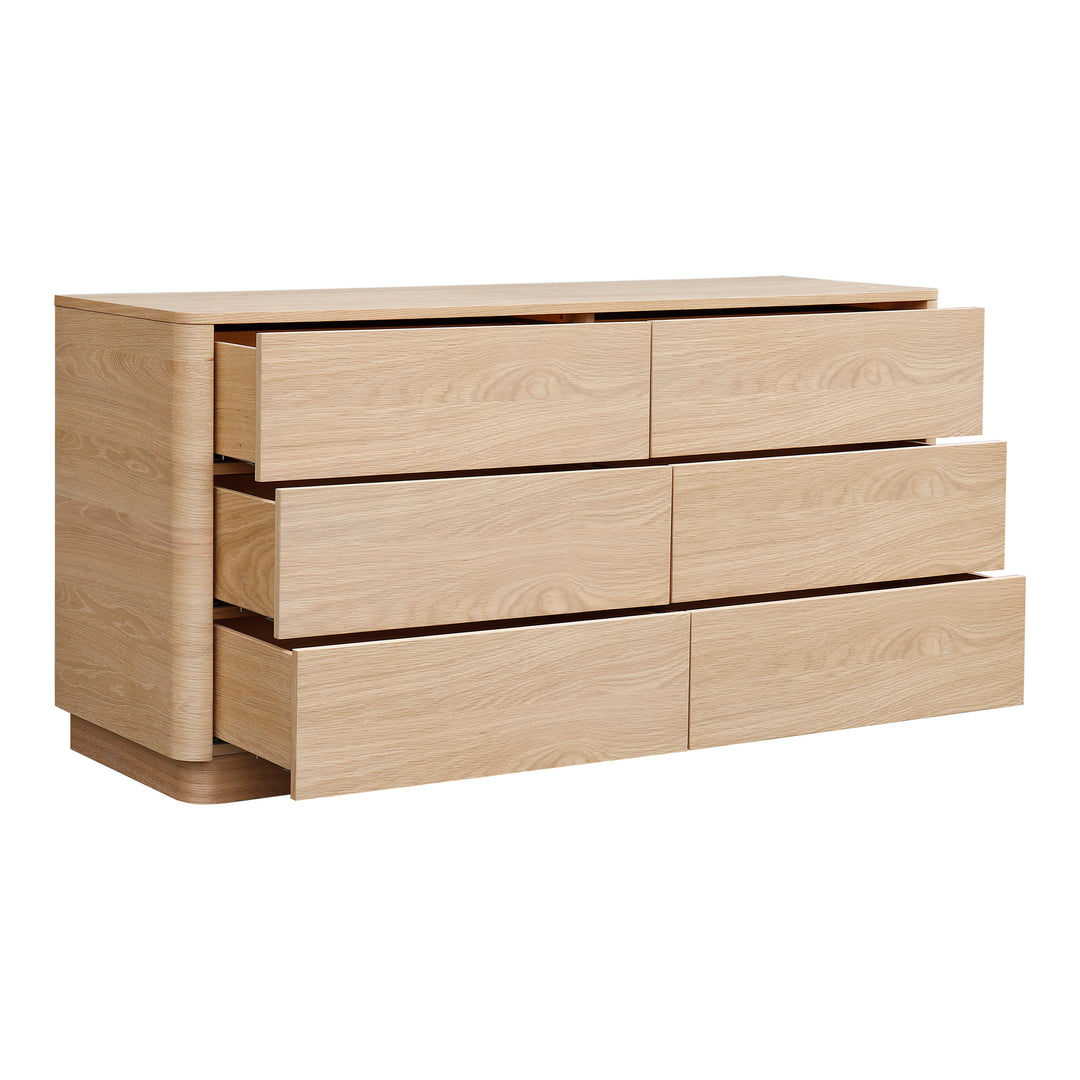 Moe's Home Collection - Round Off Dresser Oak - YR-1003-21 | American Home Furniture